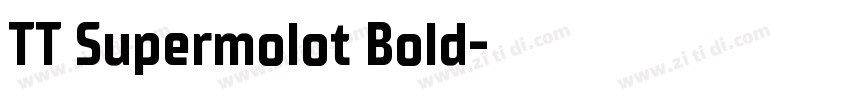 TT Supermolot Bold字体转换